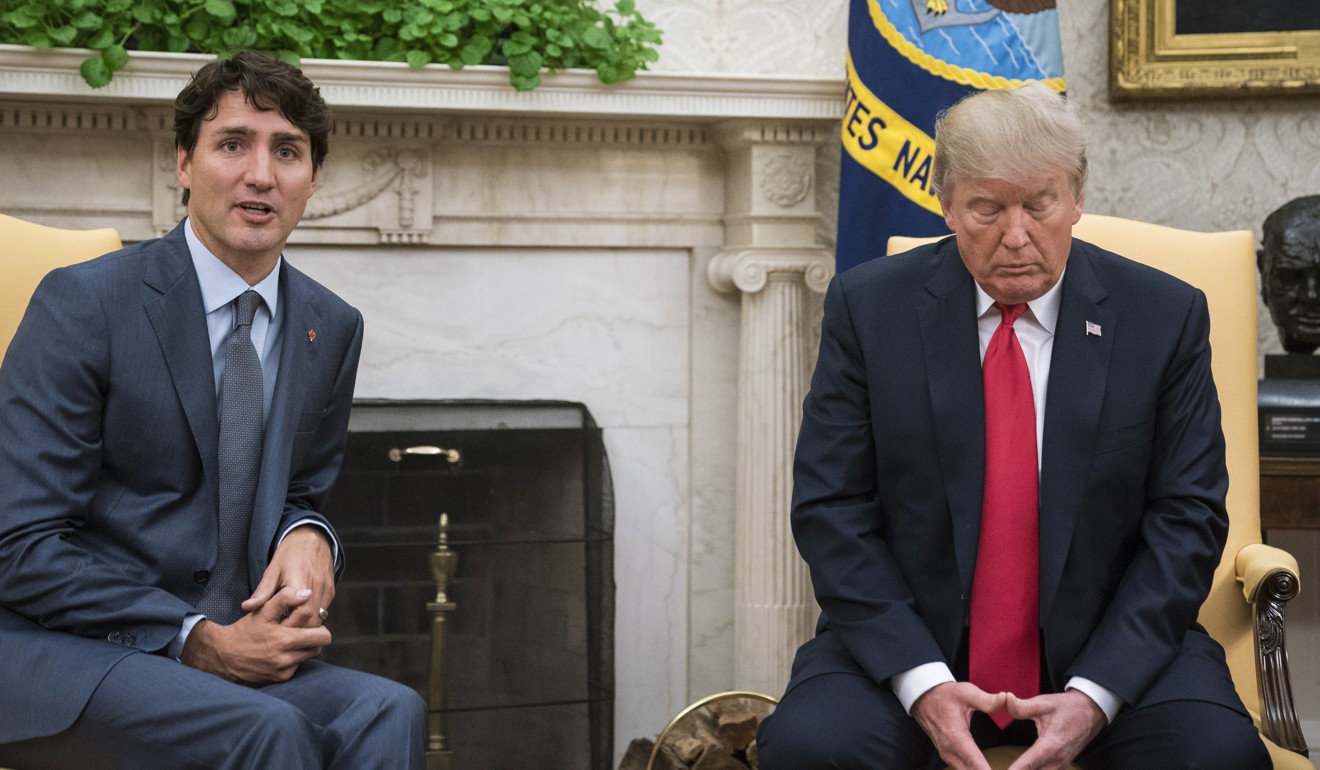 President Donald Trump will have a frosty reception at the G7 summit in Canada on Friday, as allies including Canadian Prime Minister Justin Trudeau lash out over his tariffs on steel and aluminium. Photo: Washington Post