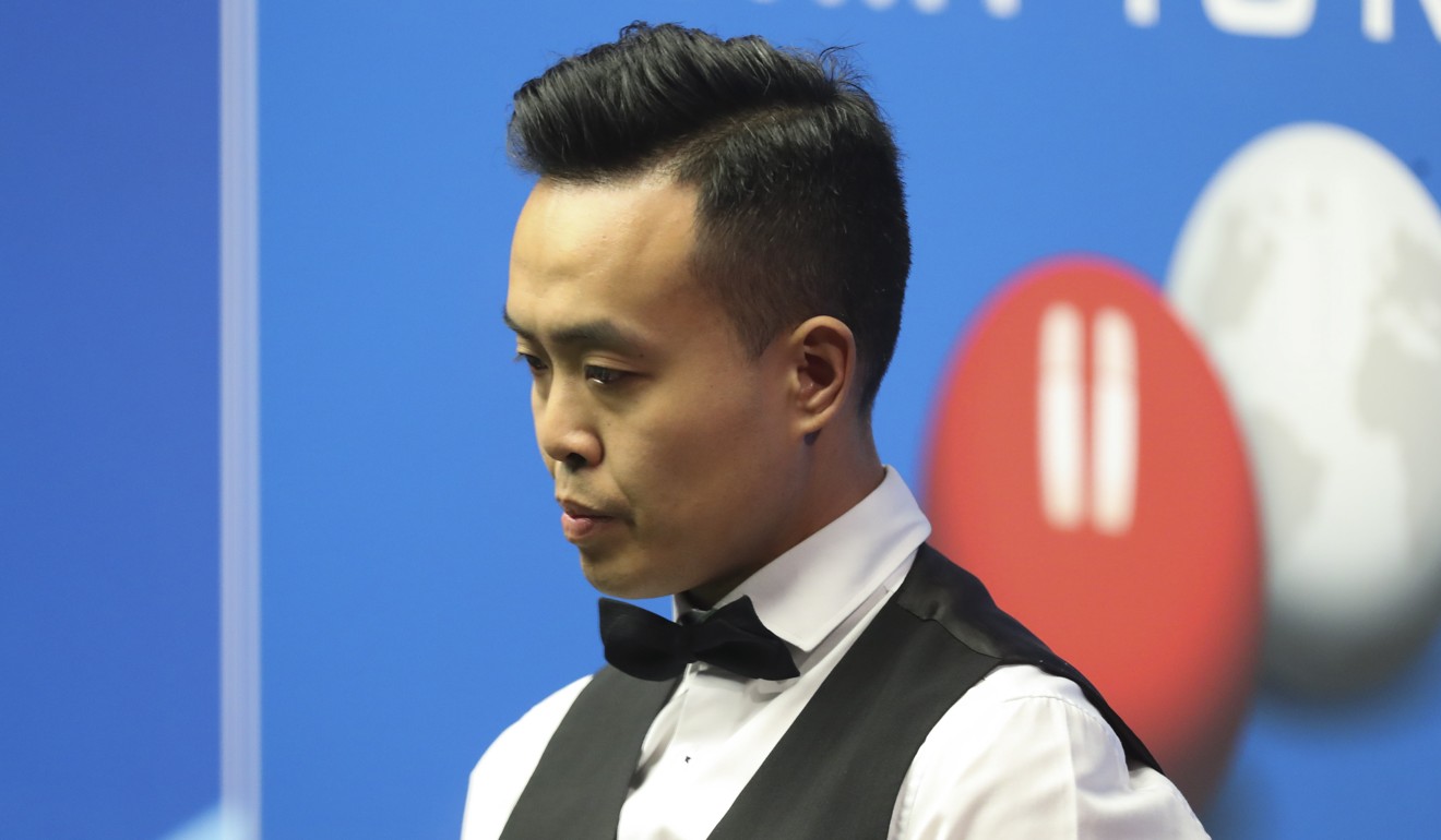 Hong Kong’s Marco Fu at the world championship. Photo: Xinhua
