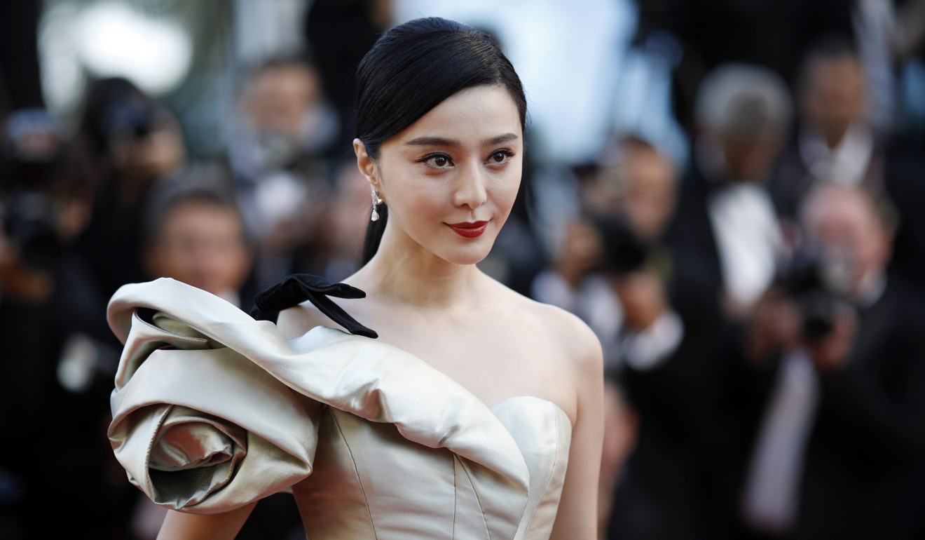 Fan Bingbing on the red carpet at this year’s Cannes film festival. The Chinese actress is one of the biggest names linked to a tax-evasion scandal. Picture: EPA-EFE