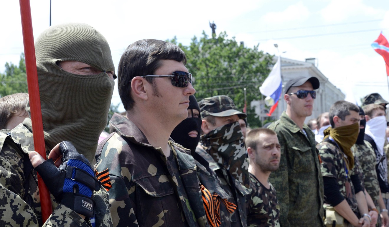 Pro-Russian militants in the eastern Ukrainian city of Donetsk. Photo: AFP