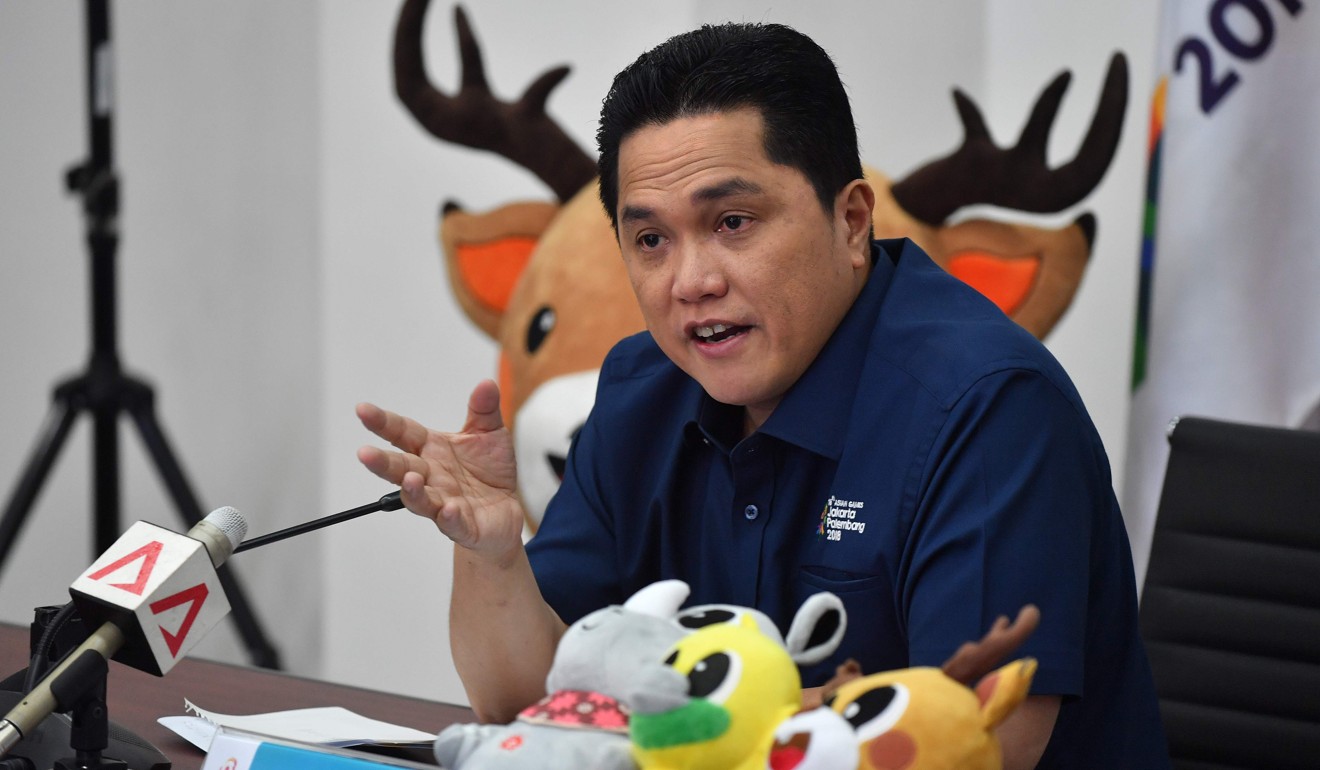 Erick Thohir, head of the Indonesian Asian Games 2018 organising committee, has revealed details of security around the event. Photo: AFP