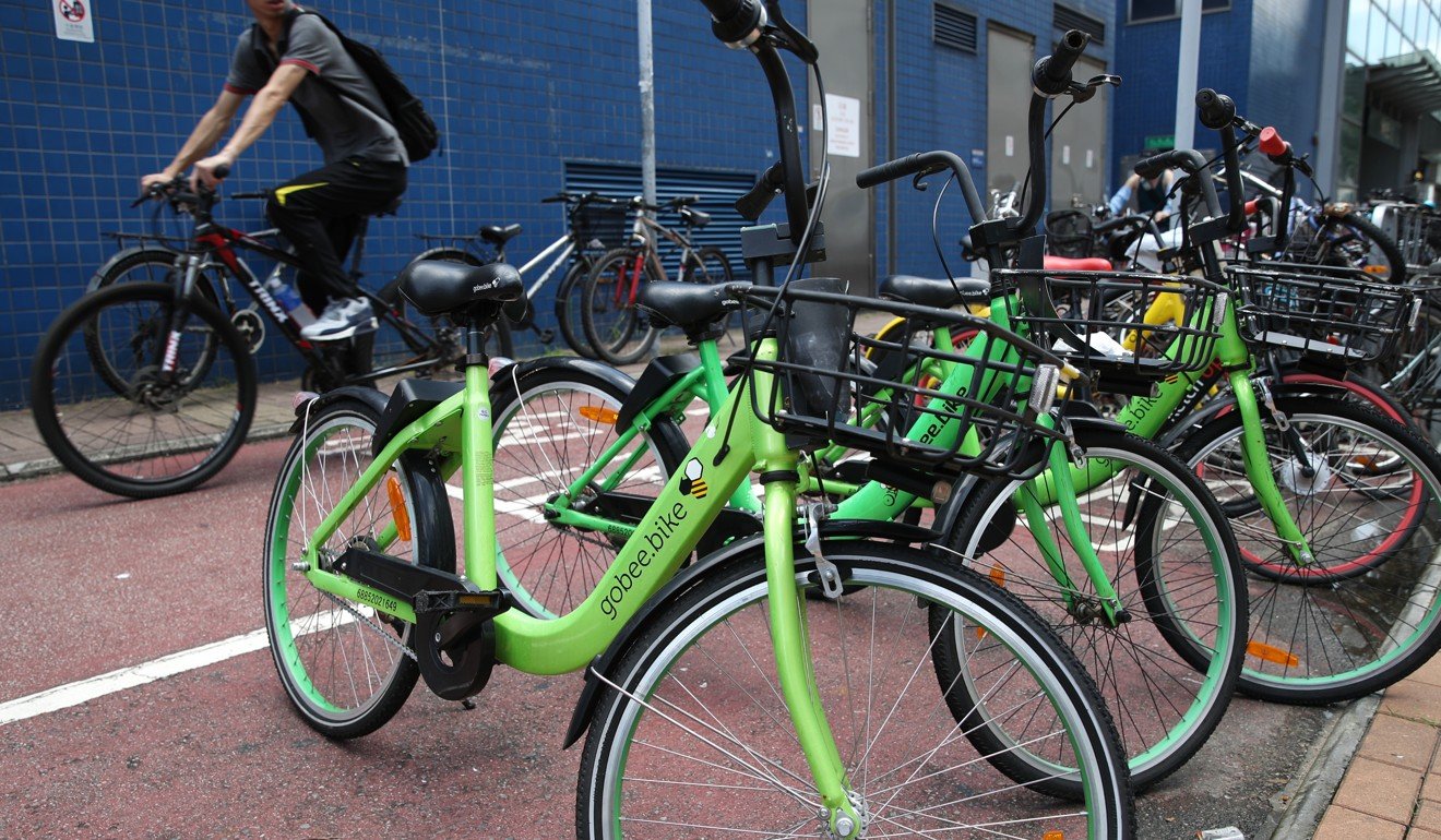 Much-hyped Gobee.bike, the city’s first bike-sharing service, has gone bust. Photo: Edward Wong