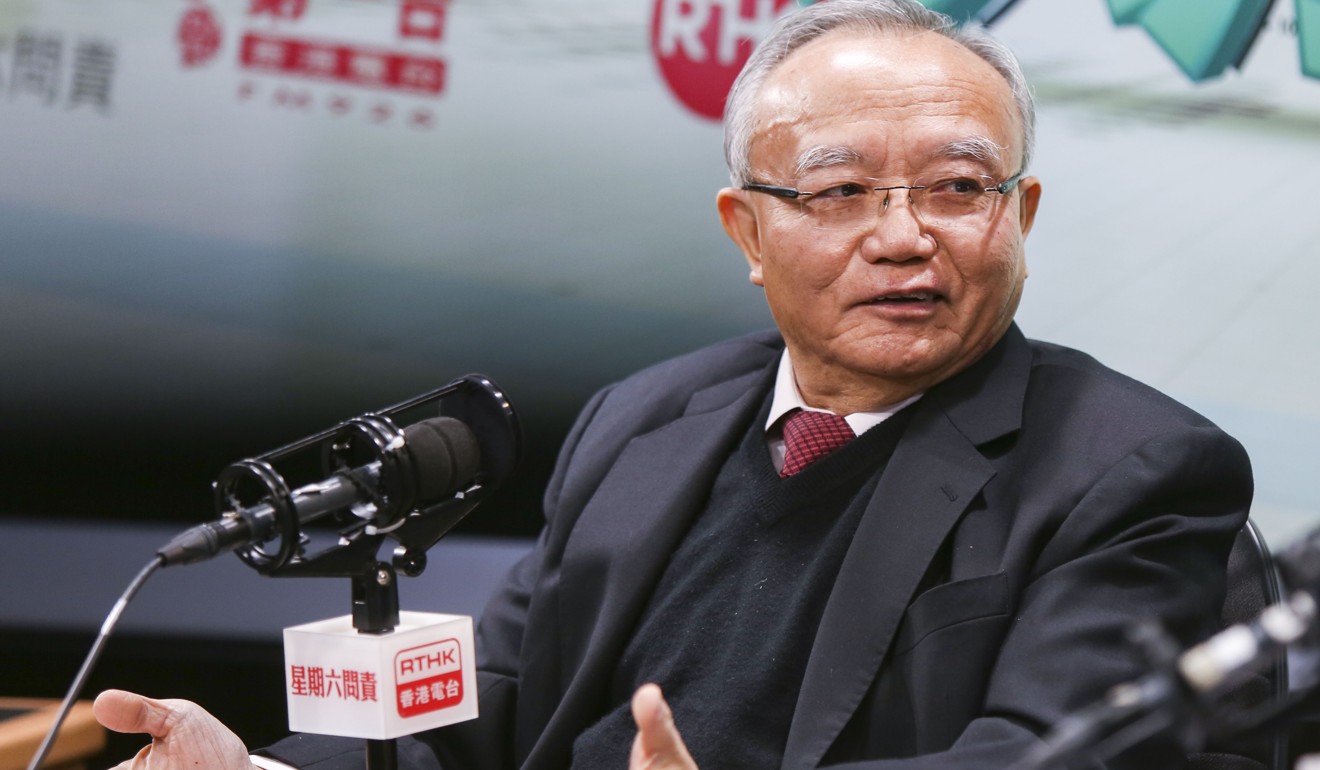 Professor Lau Siu-kai takes part in the RTHK radio programme in Kowloon Tong in December 2017. Lau has never been “just an academic”. Photo: Xiaomei Chen