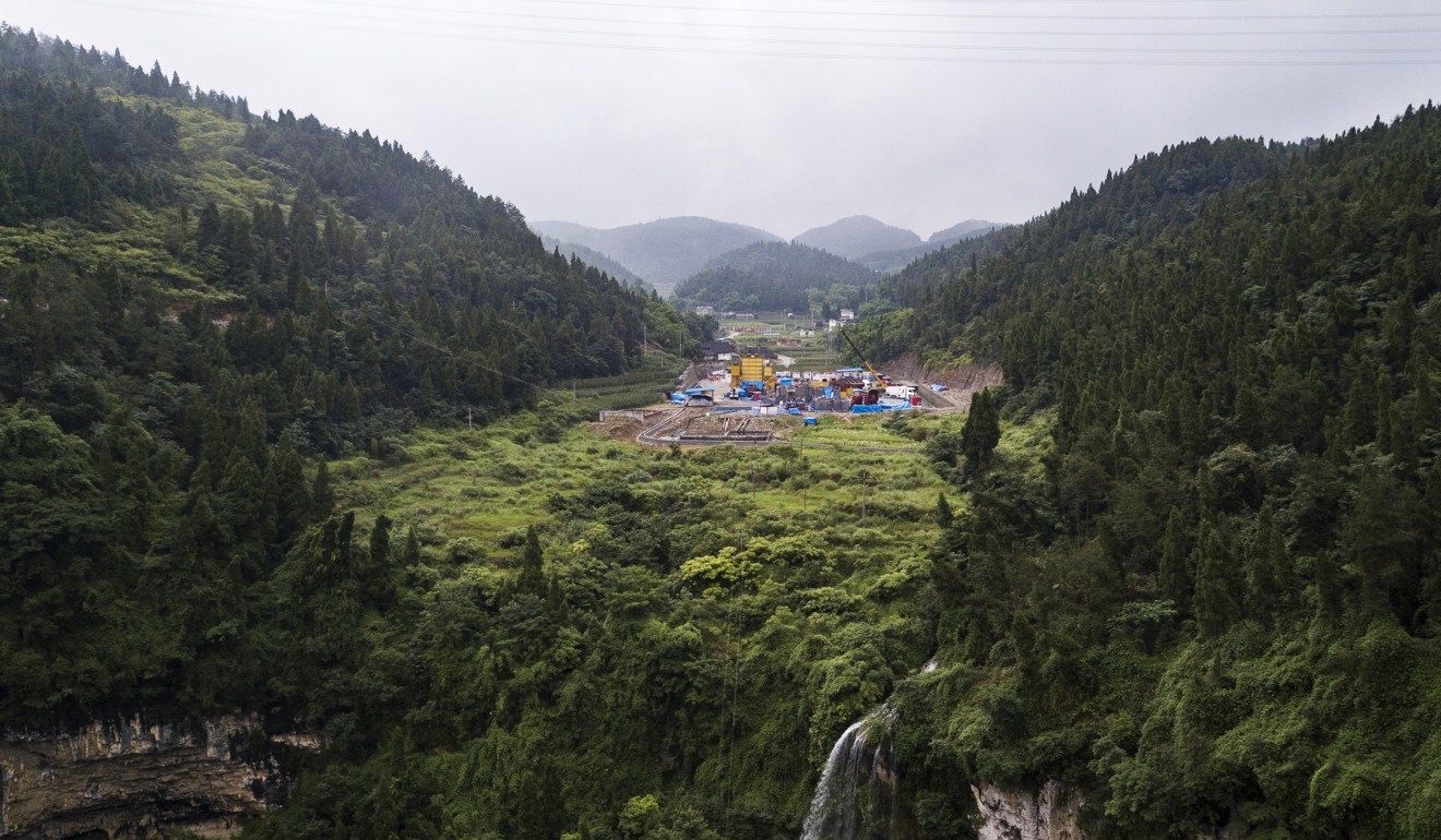 A fracking facility in Jiaoshiba, Chongqing municipality. Photo: Bloomberg