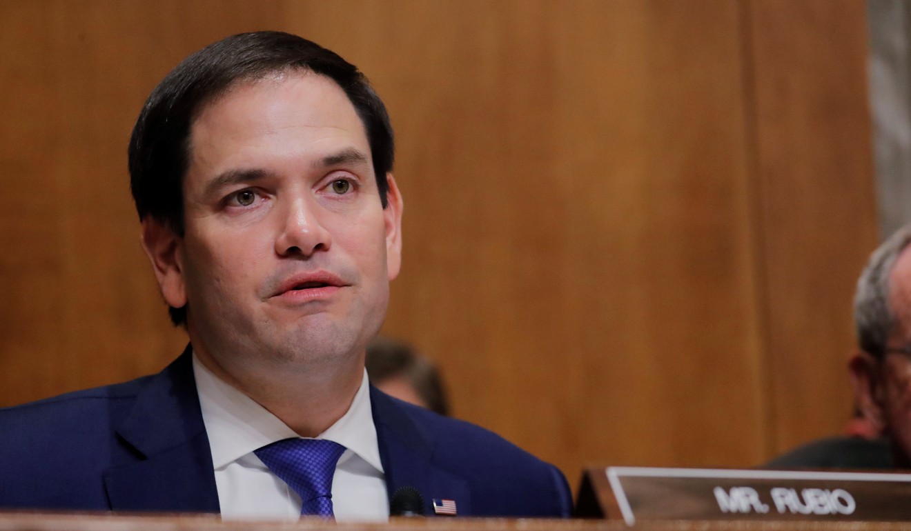 Republican Senator Marco Rubio (pictured on Wednesday) is one prominent opponent of releasing sanctions on ZTE. Photo: Reuters