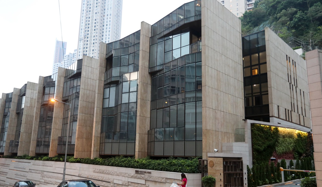Luxury housing at Blue Pool Road in Happy Valley, where Hang Lung sold three houses in the first half of 2018. Photo: Nora Tam