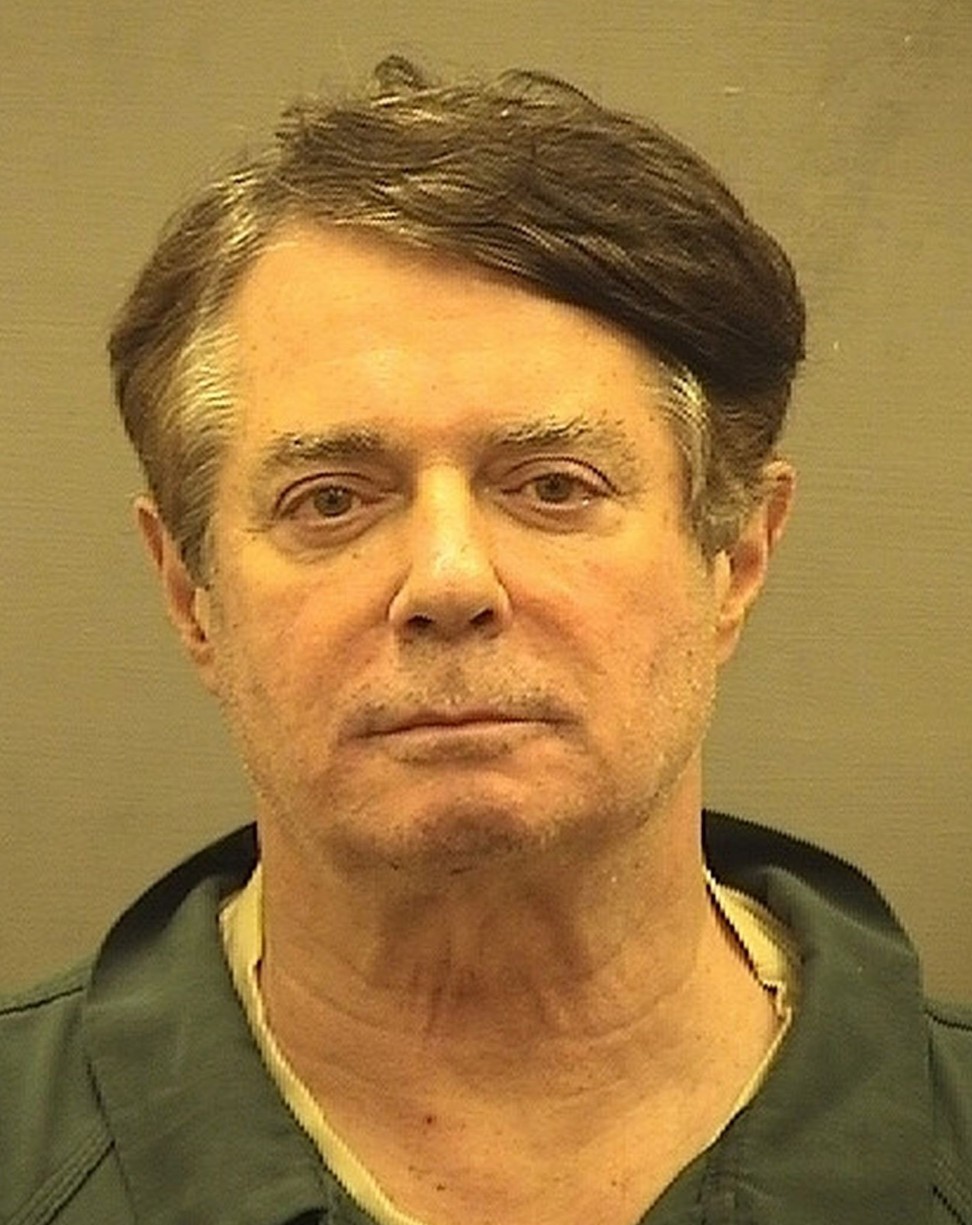 A police mugshot of former Trump campaign manager Paul Manafort. Photo:: Alexandria Sheriff's Office