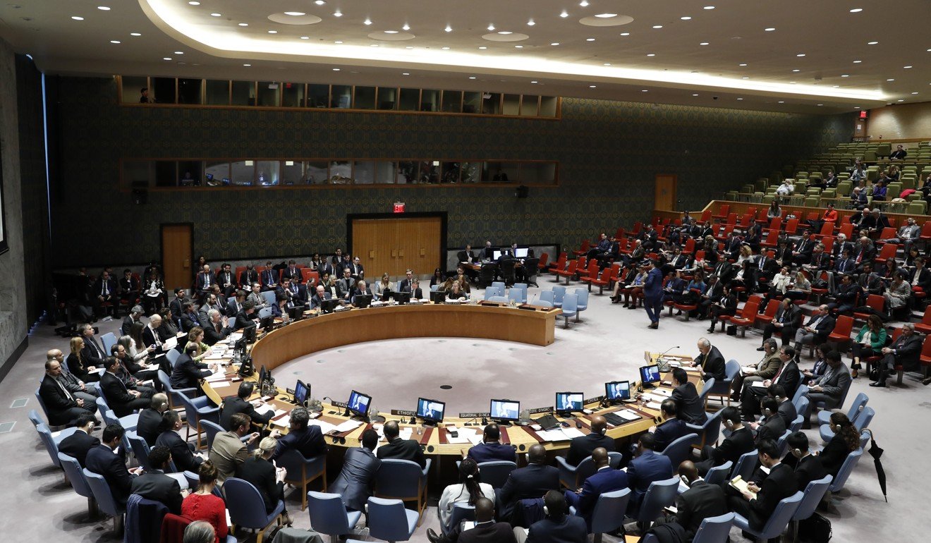 Members of the United Nations Security Council (shown in February). One Chinese researcher said human diplomats would have difficulty winning a strategic game against artificial intelligence. Photo: Xinhua