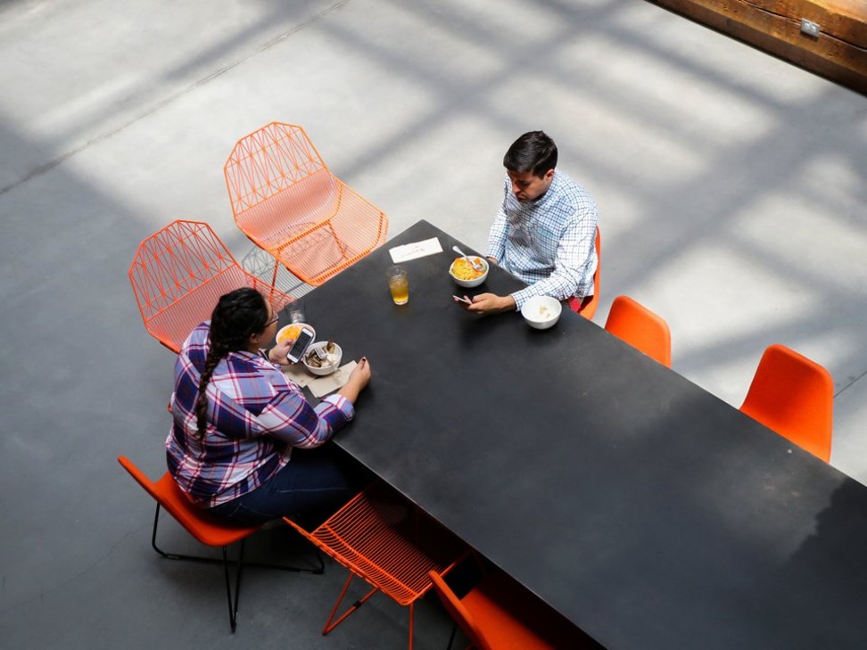 Airbnb offers staff free breakfast, lunch, and dinner at the company’s AteAteAte cafe. Photo: Reuters