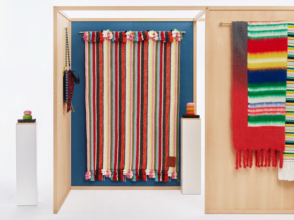 Blankets by Loewe for its fourth Salon del Mobile.