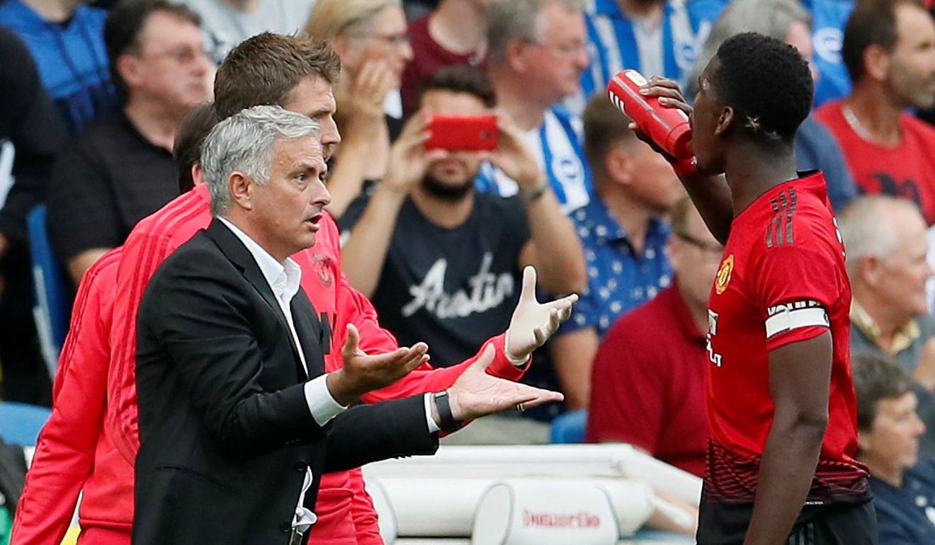 Pogba is said to be unhappy with his treatment by Jose Mourinho (left). Photo: Reuters