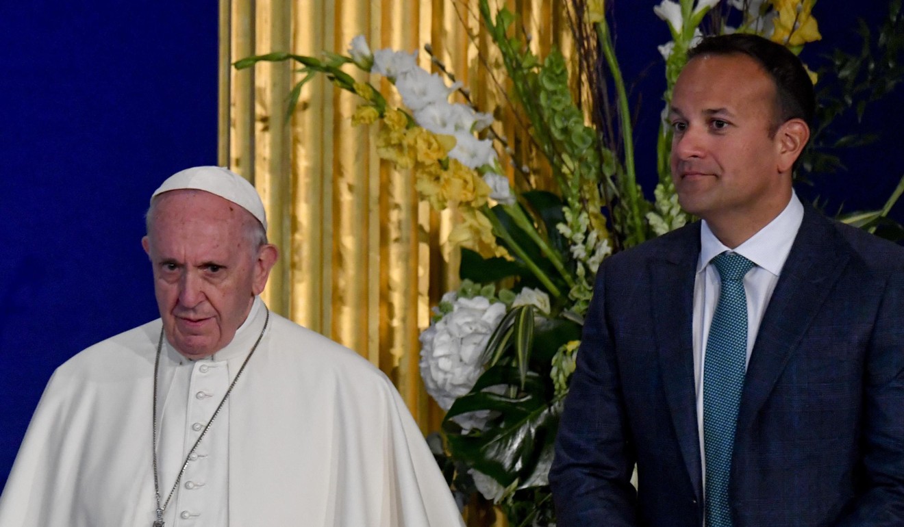 Pope Francis meets Ireland's Prime Minister Leo Varadkar. Photo: EPA