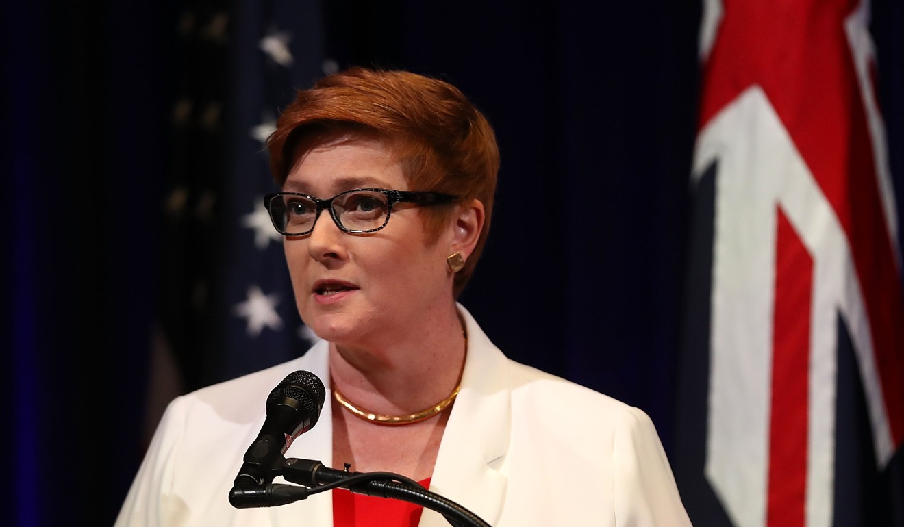 Marise Payne is Australia’s new foreign minister. File photo: AFP