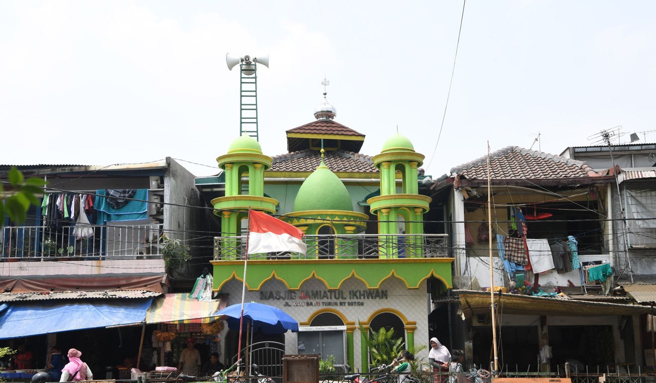 A mosque in the neighbourhood where Dedy Sukma once lived. Photo: AFP