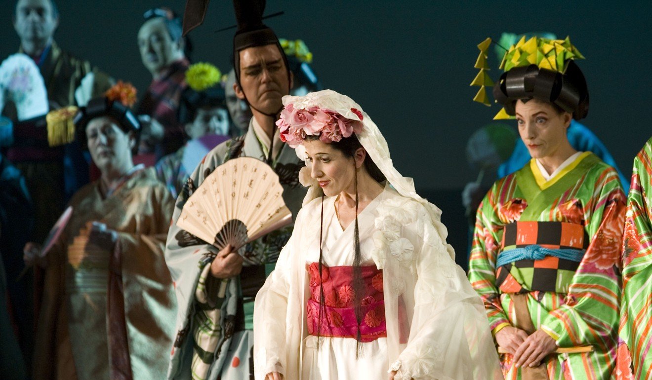 Costumes Han Feng designed for a 2005 production of Puccini’s opera Madame Butterfly at the Metropolitan Opera in New York.