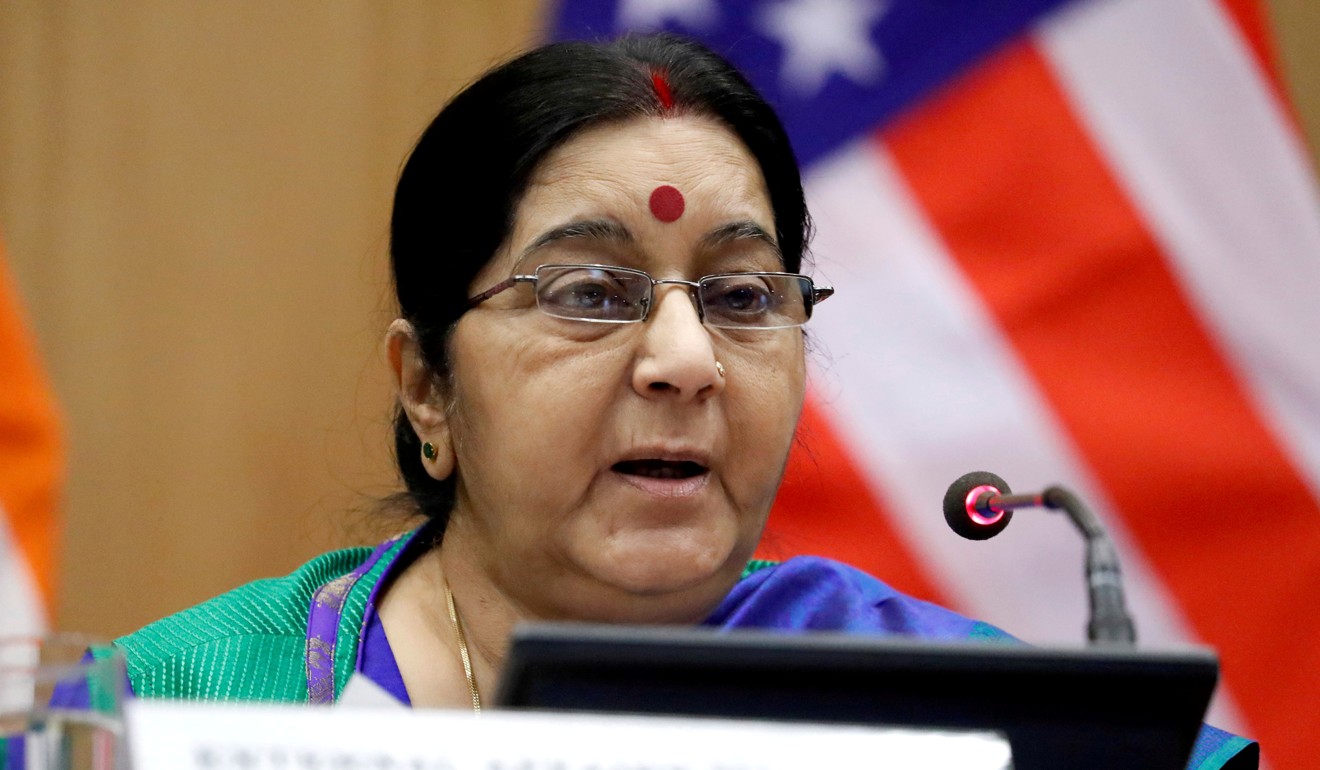 Indian External Affairs Minister Sushma Swaraj. Photo: Reuters
