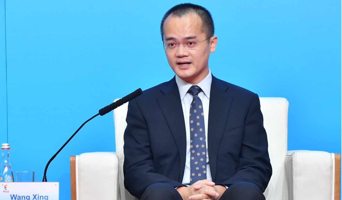 Meituan-Dianping CEO Wang Xing speaks at a panel discussion on connectivity during the BRICS Business Forum in Xiamen, Fujian province, Sept. 4, 2017. Photo: Xinhua