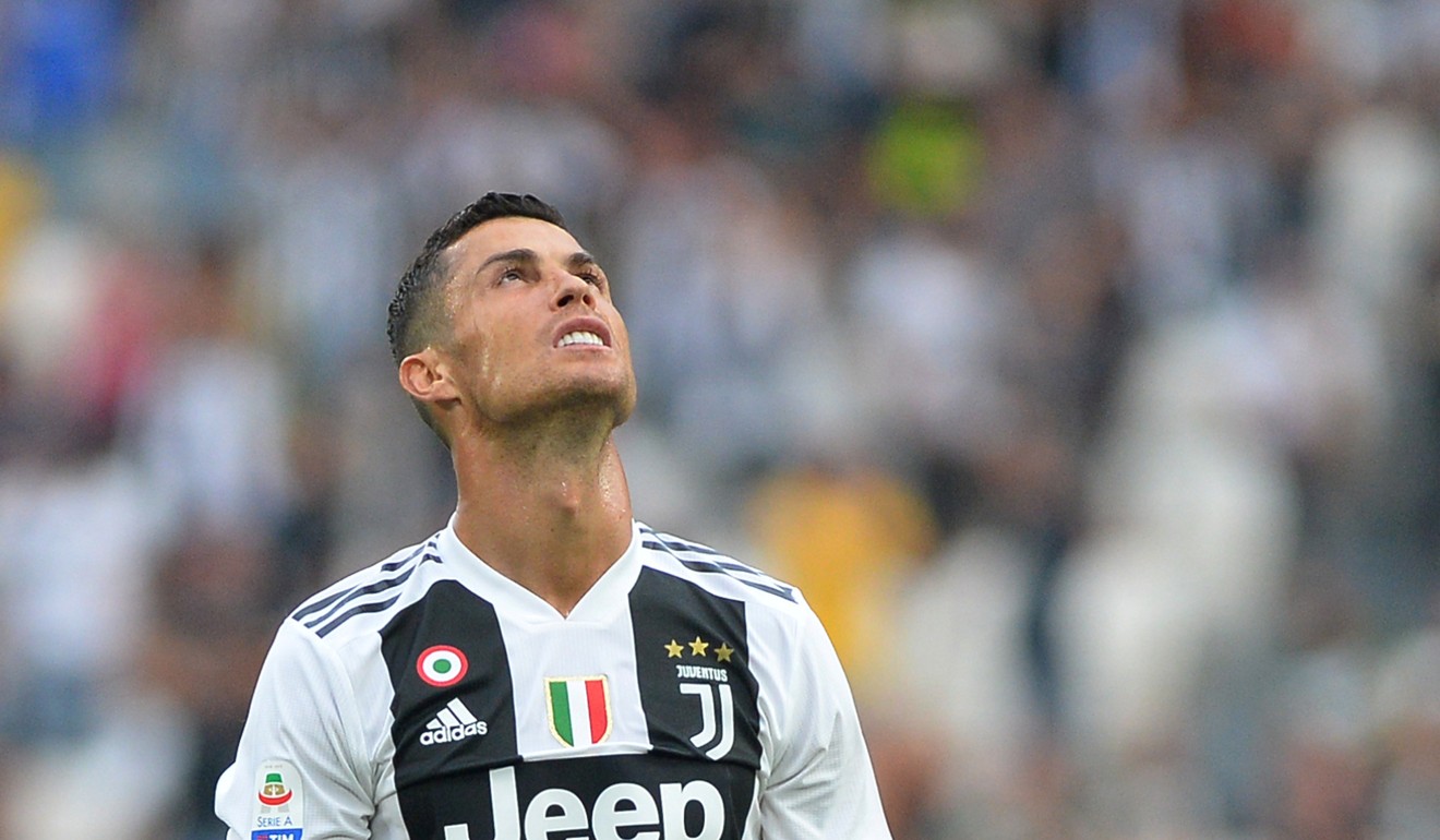 Juventus’ Cristiano Ronaldo during the Serie A match against Lazio. Photo: Reuters