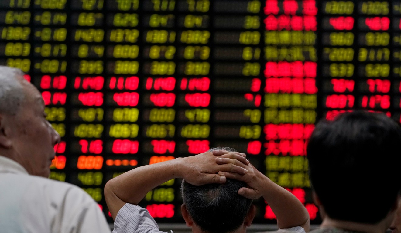 China’s A-share market and the Hong Kong stock exchange’s H-share market have both fallen this year. Photo: Reuters