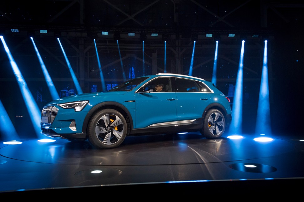 Audi is partnering with online retailer Amazon to sell and install home electric vehicle charging systems for buyers of the e-tron. Photo: Bloomberg