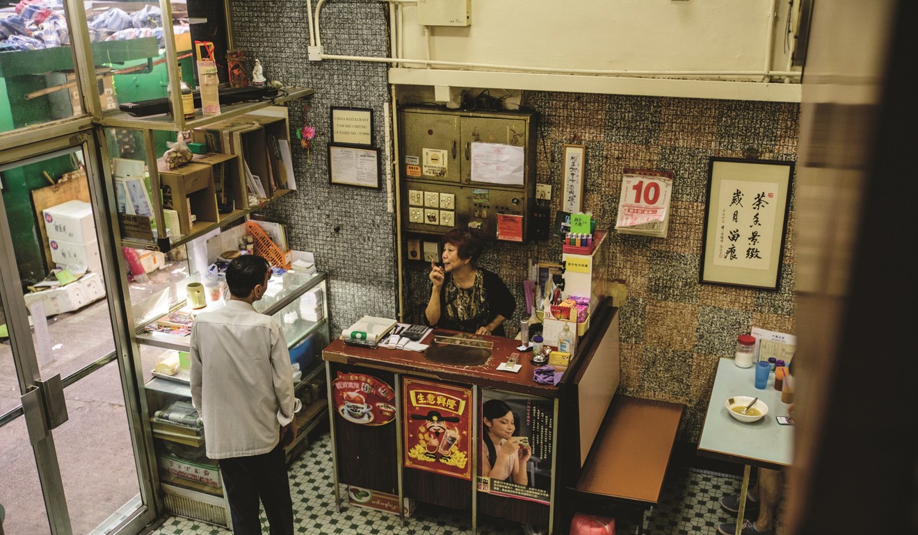 Becky Tam runs the China Cafe in Mong Kok. Photo: Gary Jones