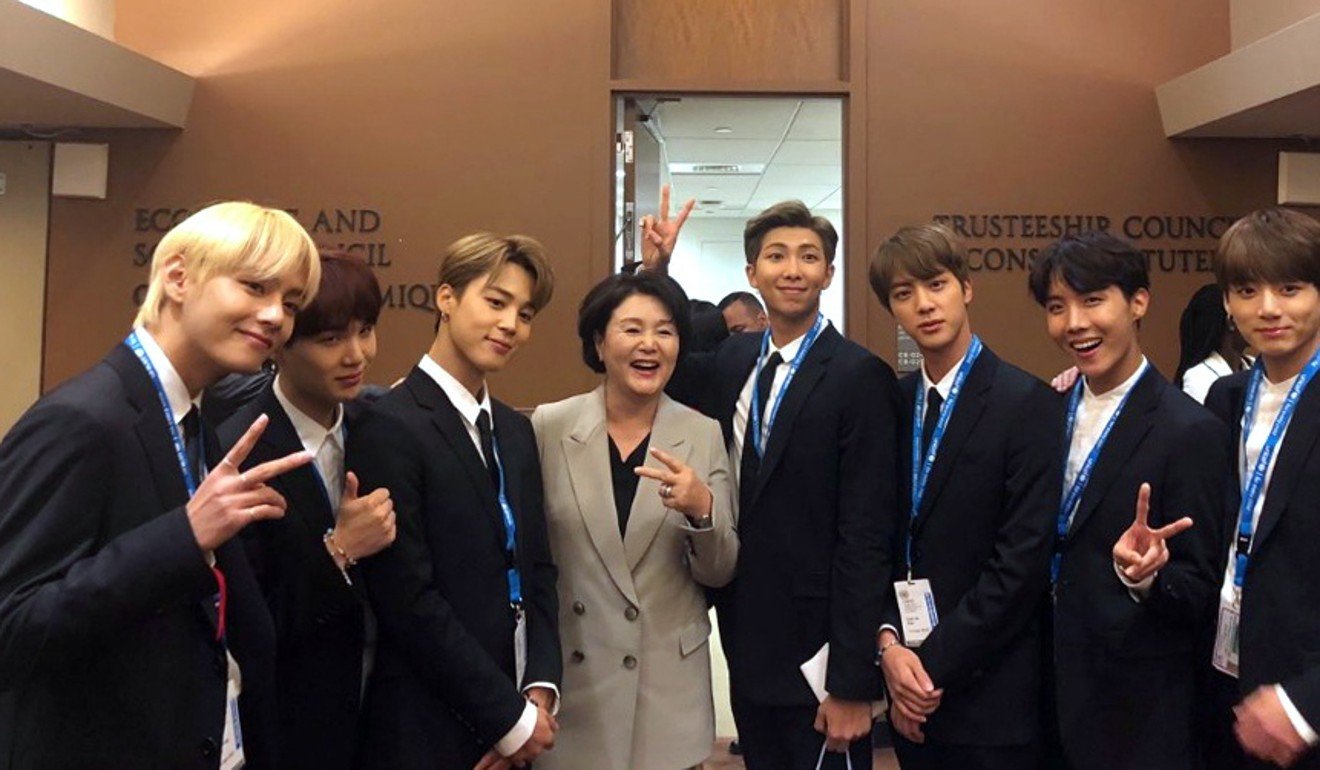 BTS Wear Eco-friendly Clothes at U.N. Headquarters