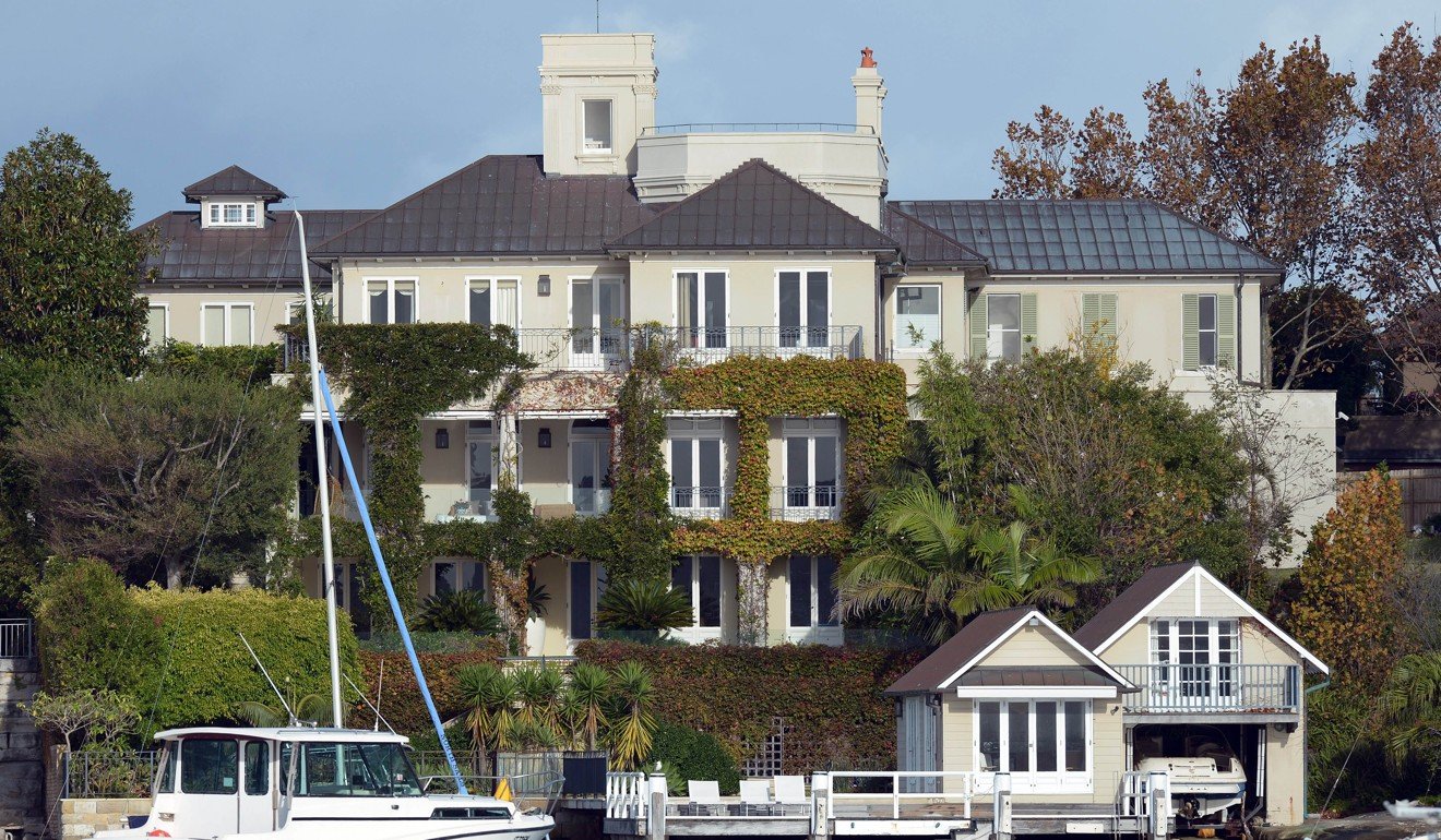Record-breaking sales of Australian properties to Chinese investors are common, such as the A$53 million purchase of Sydney harbourfront mansion “Altona” in 2013. Photo: AFP