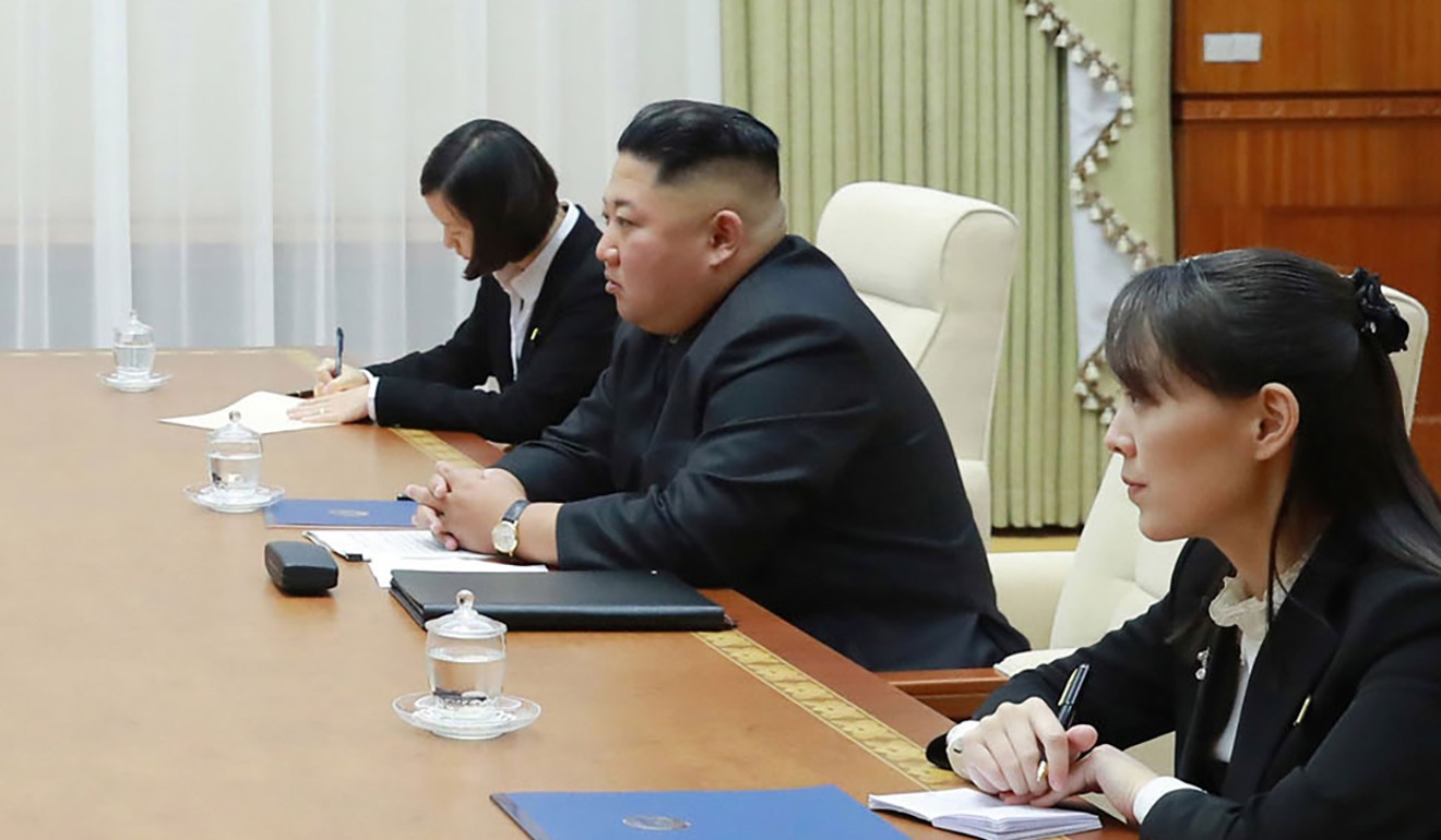 North Korea's leader Kim Jong-Un sits opposite US Secretary of State Mike Pompeo at the Paekhwawon State Guesthouse in Pyongyang. Kim agreed to hold a second summit with US President Donald Trump as soon as possible. Photo: AFP