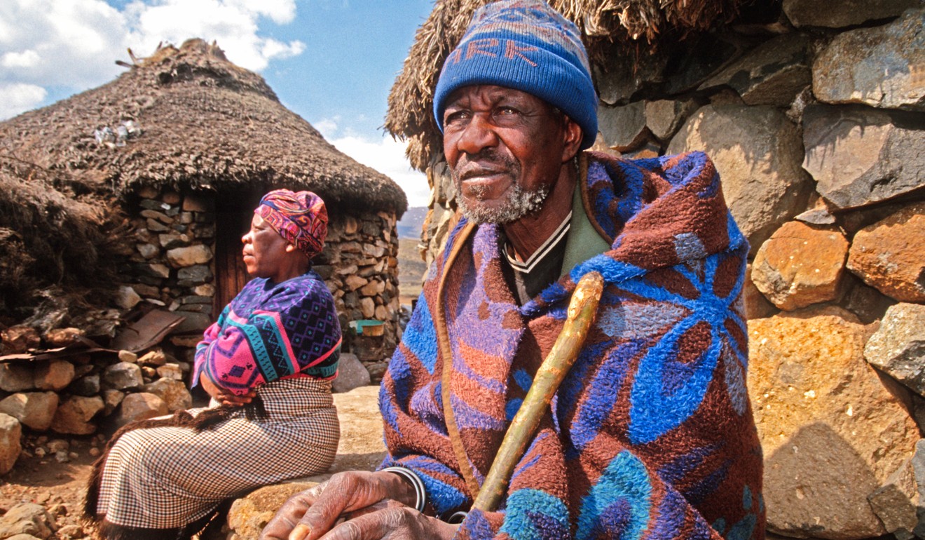 An elderly couple in Lesotho, southern Africa, where average lifespans will still be among the lowest in the world in 2040. Photo: Alamy