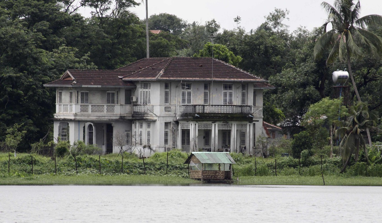 A file photo of Suu Kyi’s house by Yangon’s Inya Lake. Photo: Reuters