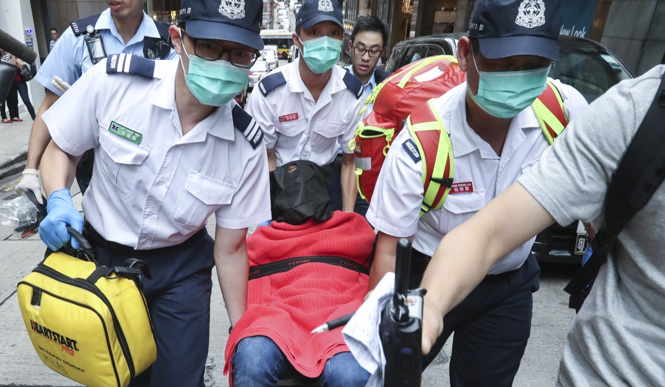 Alzueinat was taken from the scene of the crime by police after swallowing seven diamonds. Photo: Nora Tam