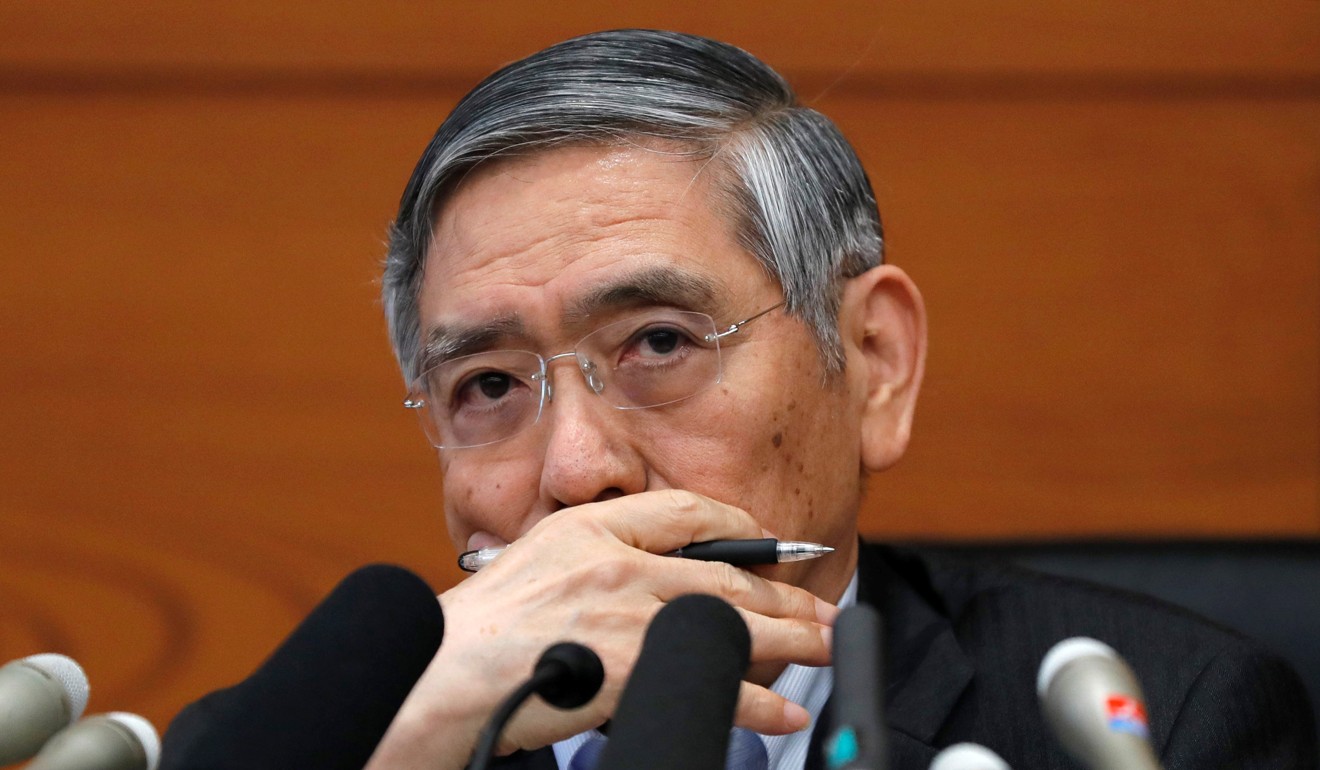 Bank of Japan Governor Haruhiko Kuroda attends a news conference at the bank’s headquarters in Tokyo in July 2018. The bank’s monetary policy remains ultra-accommodative in contrast to other central banks. Photo: Reuters