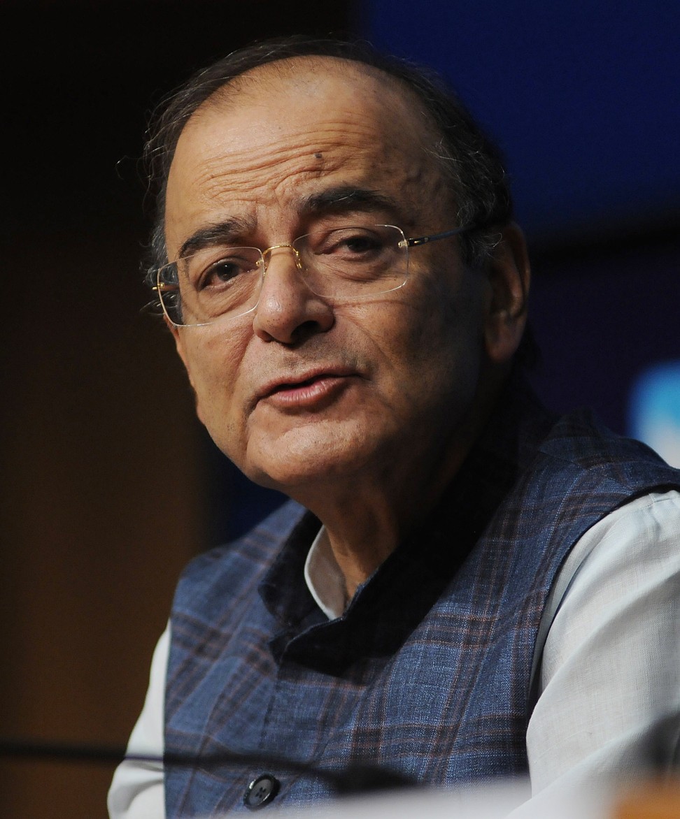 India’s Finance Minister Arun Jaitley said Tuesday the government was responding to the rebels. Photo: EPA