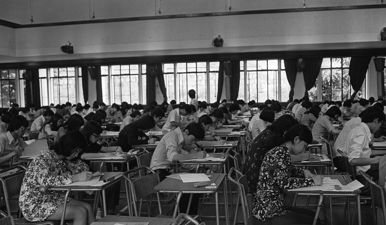 Student and educational organisations reacted strongly against a decision by the city’s examinations authority in 1978 over grades to qualify for a university entrance. Photo: Yau Tin-kwai