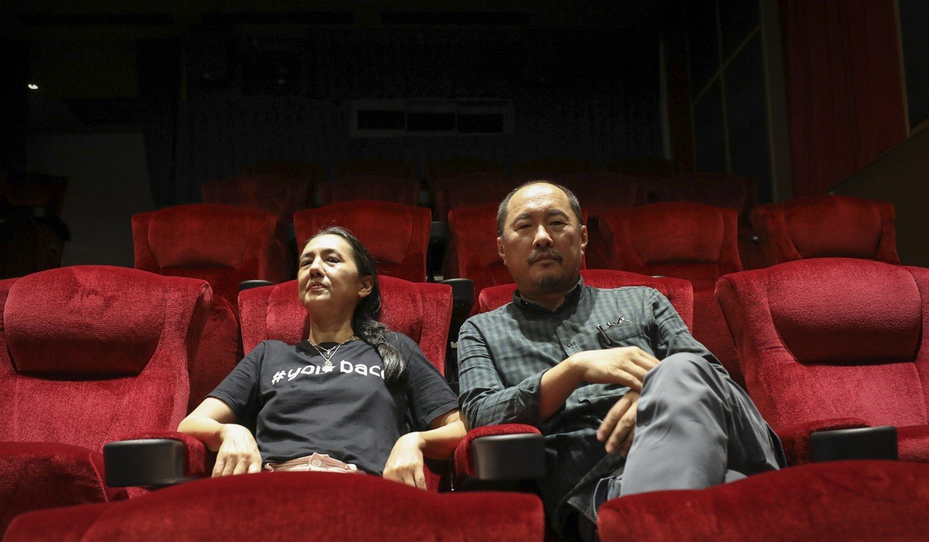 Ing Kanjanavanit (left) and Manit Sriwanichpoom, co-owners of Cinema Oasis in Bangkok. Photo: James Wendlinger