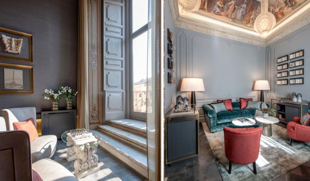 The renovated flat is set in the highly ornate and often extravagant baroque style.