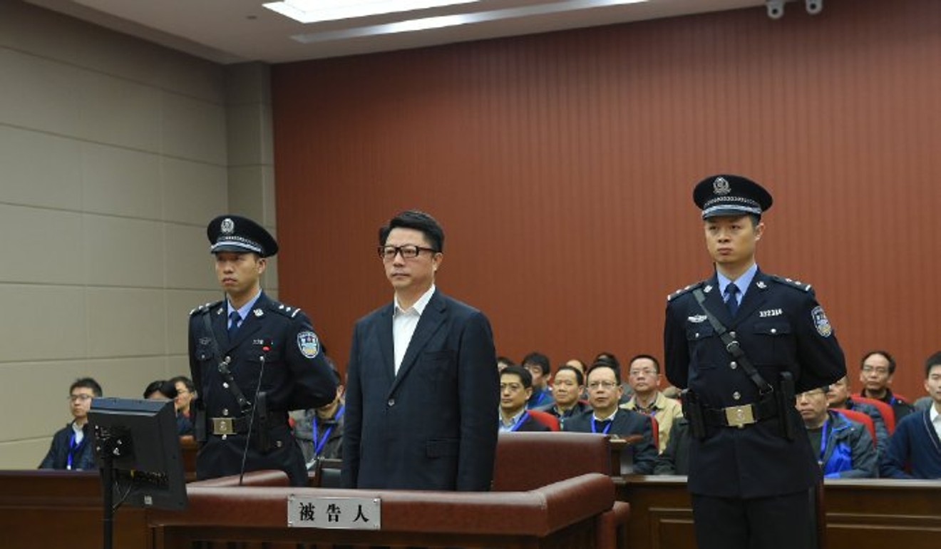Yang Weize, Nanjing’s former Communist Party chief, was jailed for 12½ years in 2016. Photo: People’s Daily