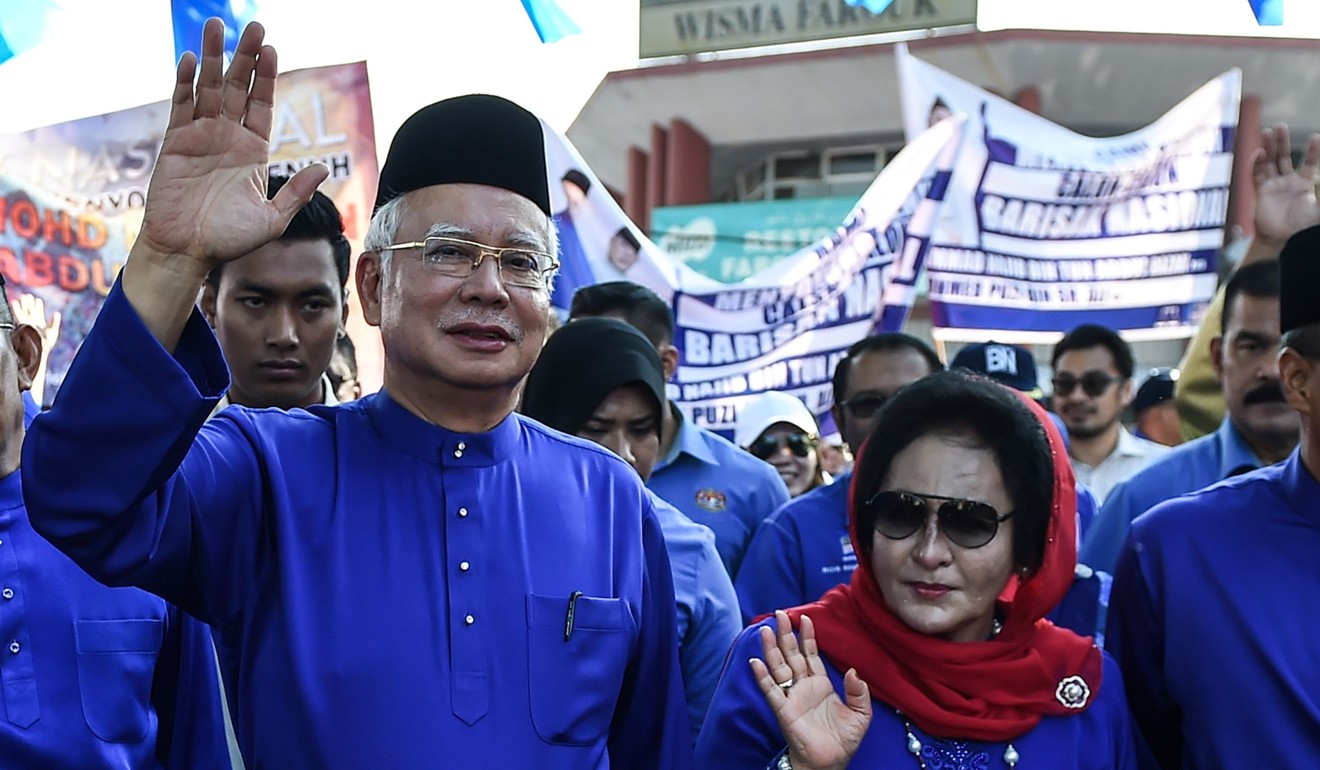 Former Prime Minister Najib Razak and his wife Rosmah Mansor pictured in April. Photo AFP