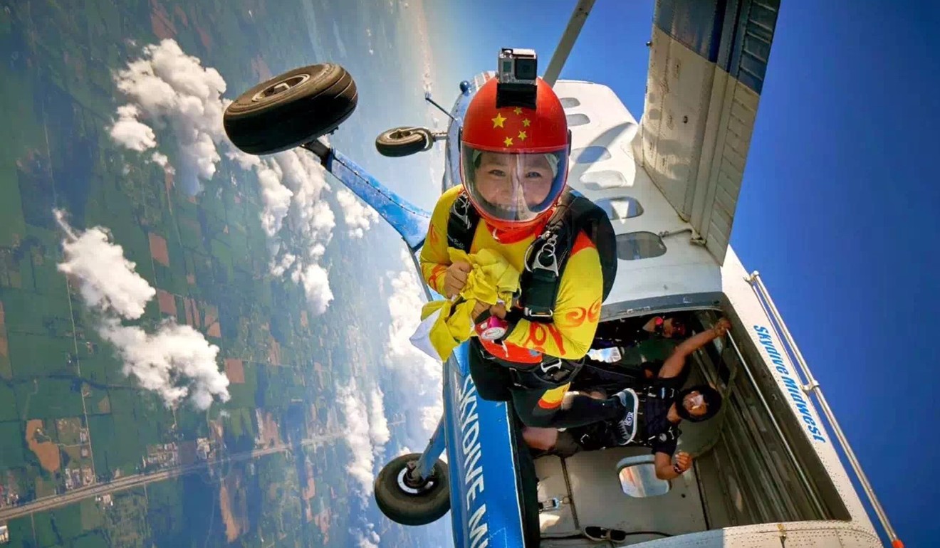 Yu Yin was the first Chinese person to open a skydiving school in the US. Photo: Handout