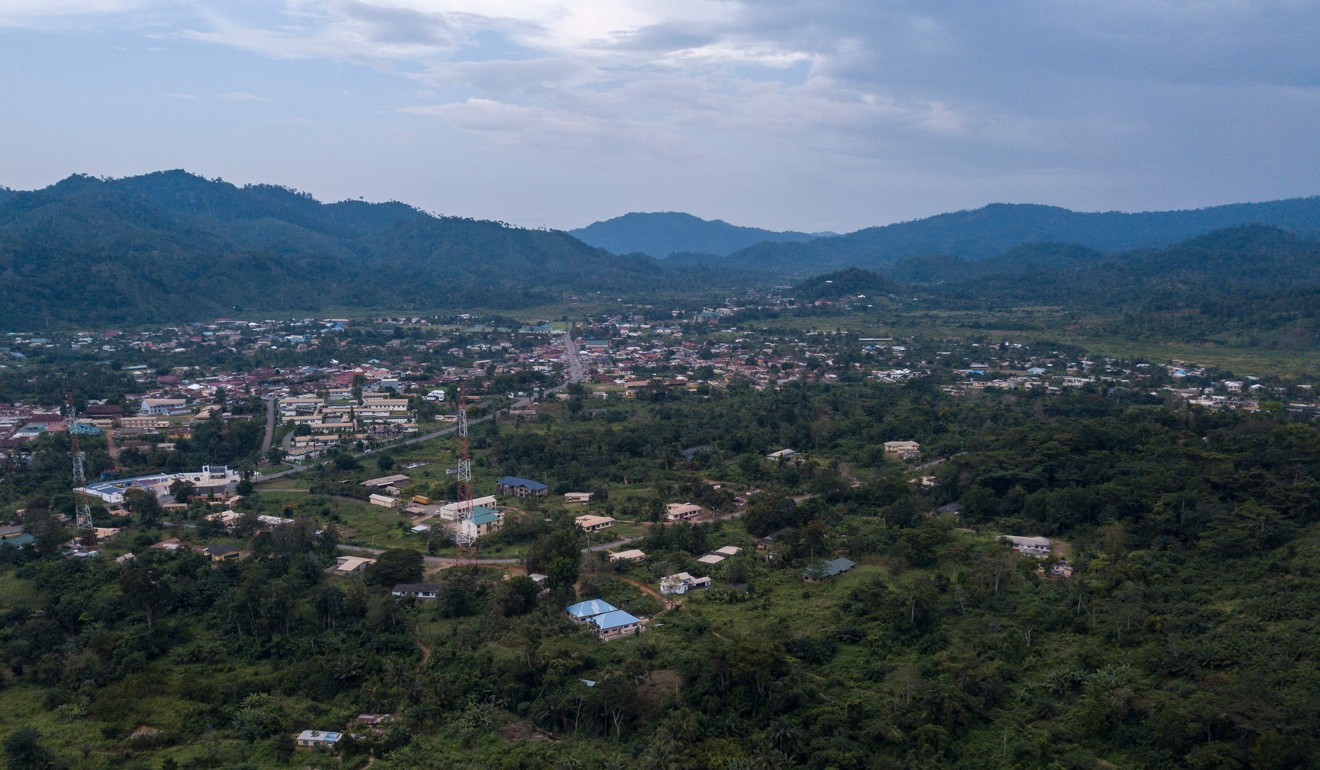 General view of Kyebi and the Kyebi Forest Reserve. Photo: AFP
