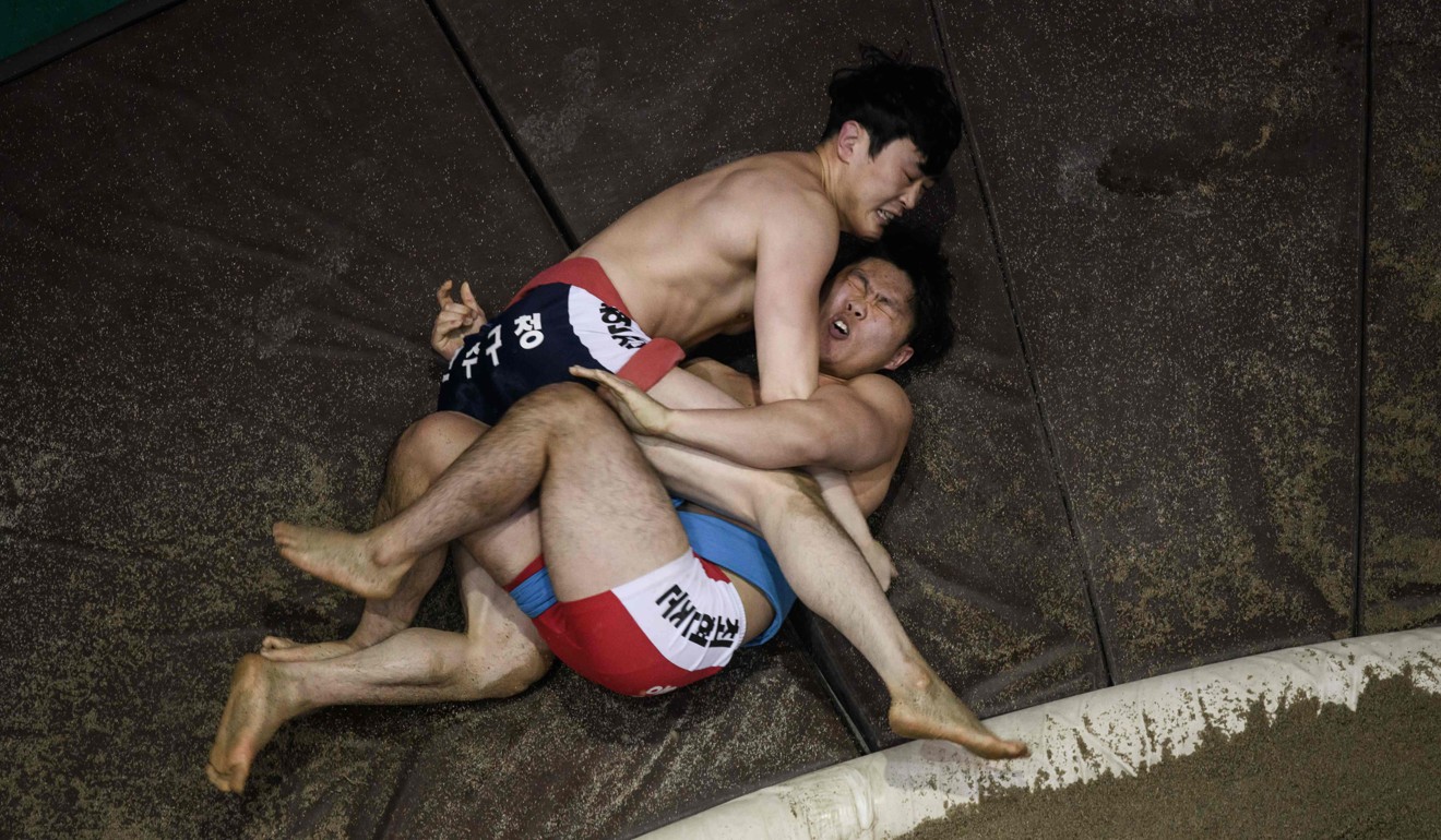The sport has some similarities to Japanese sumo. Photo: AFP