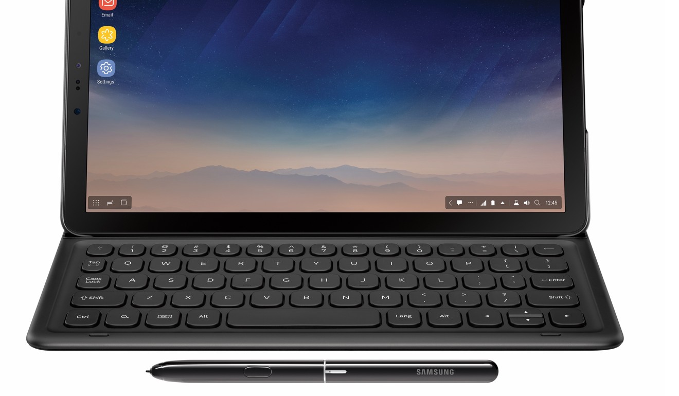 The newly released Samsung Galaxy Tab S4, which comes with an S-pen stylus for making quick notes.