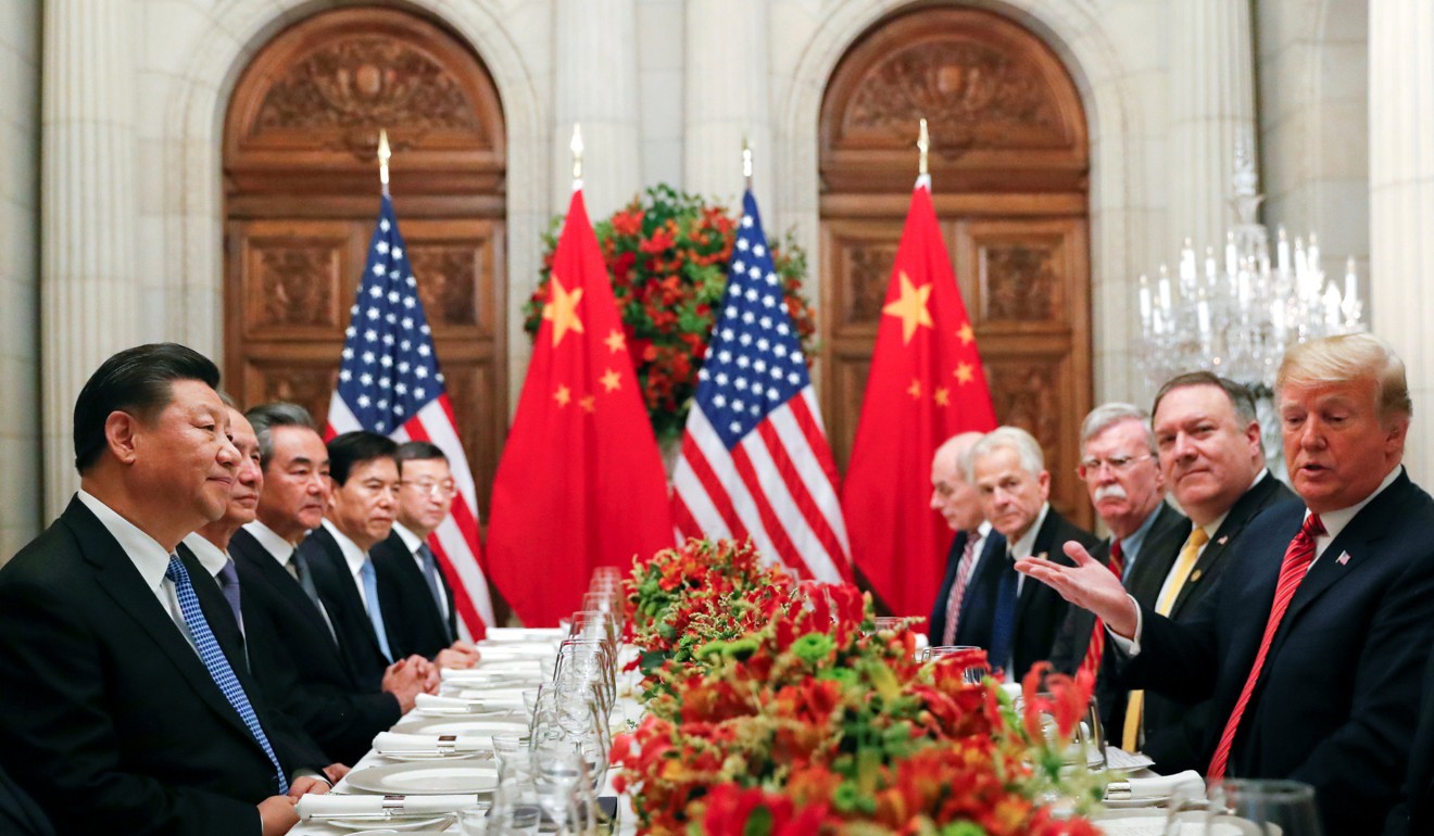 Xi Jinping and Donald Trump hold a working dinner in Argentina. Photo: Reuters