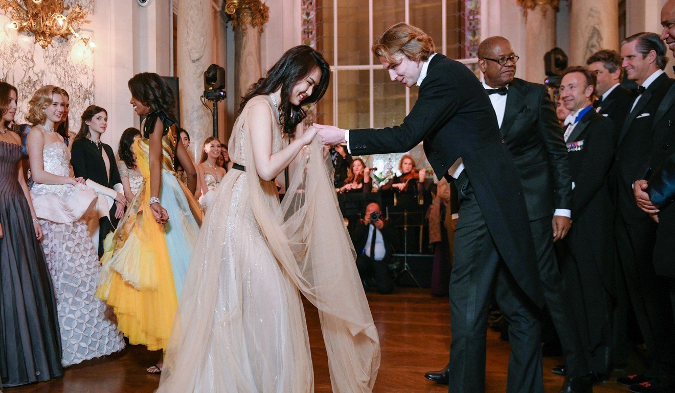Annabel Yao danced with European royalty at Le Bal des Debutantes in Paris last month.