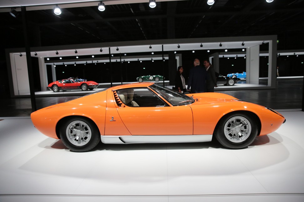 The 1968 Lamborghini Miura that was on display at Grand Basel 2018. Photo: Aydee Tie