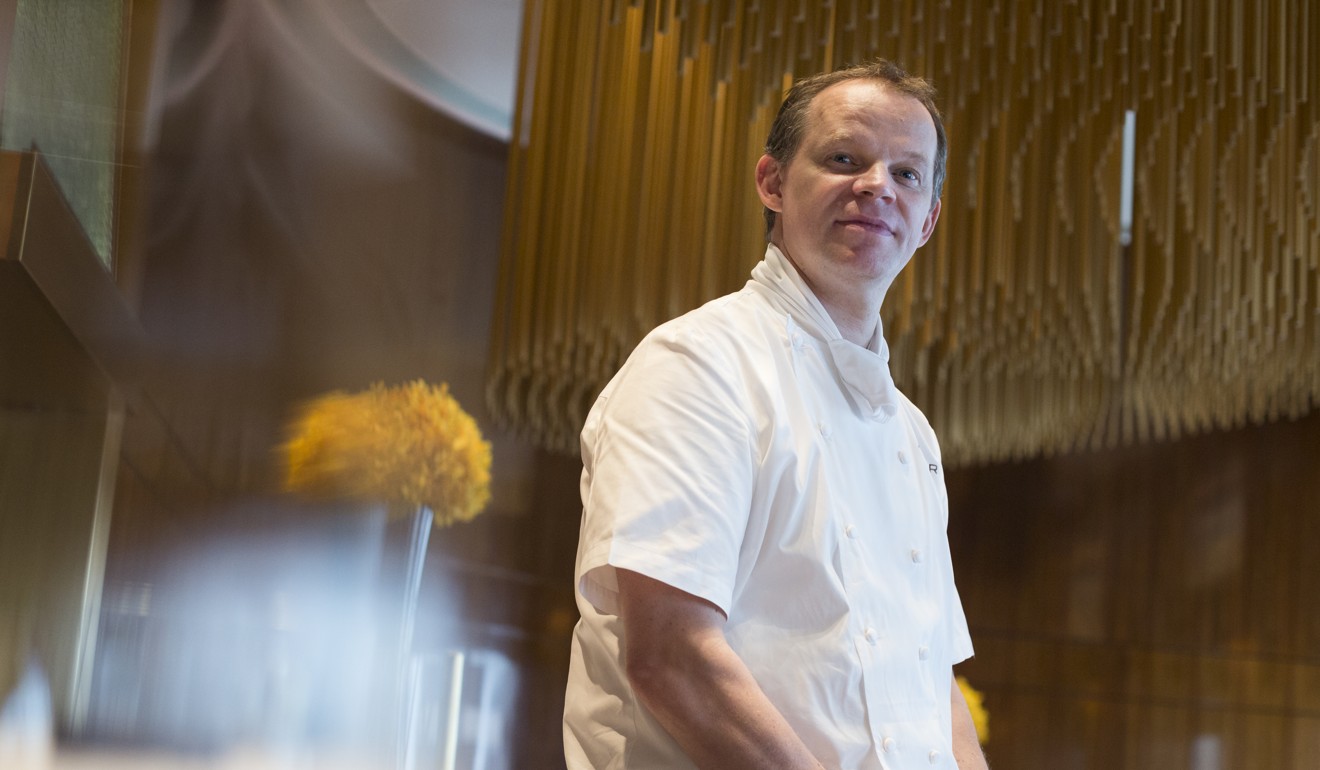 Chef Richard Ekkebus before his dye job. Of Amber’s revamp, he says: “We have the responsibility to pave the path to better eating.” Photo: May Tse