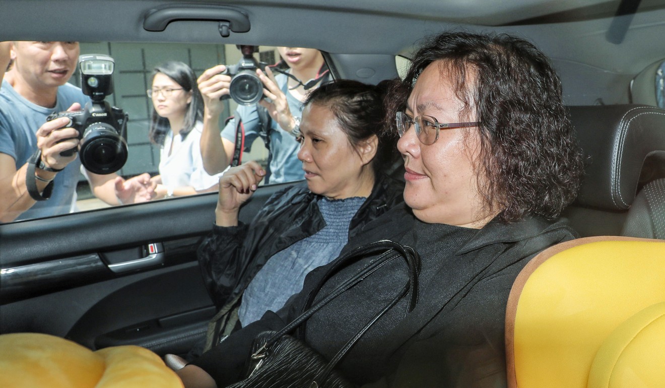 The defendant had been an assistant of former principal Chan Cheung-ping (right). Photo: Handout