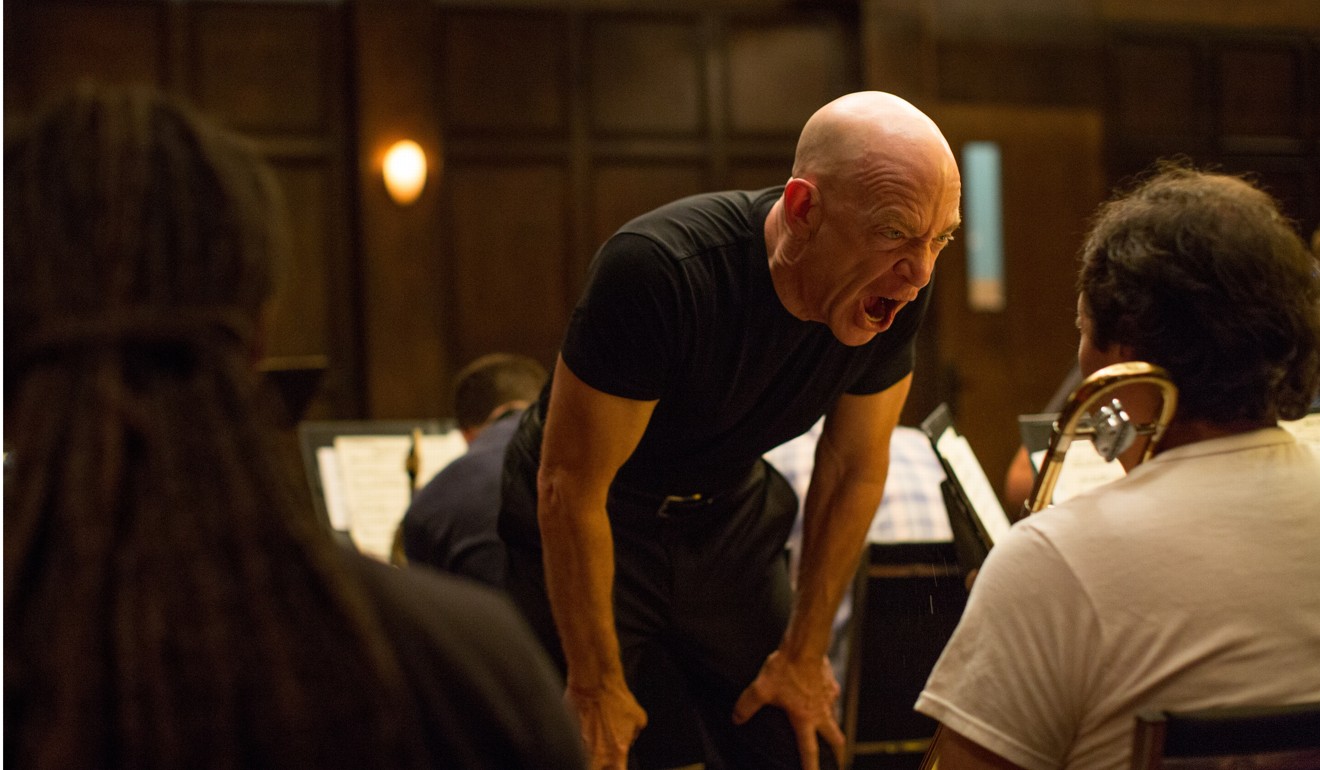 J.K. Simmons plays a frightening music instructor in Whiplash.