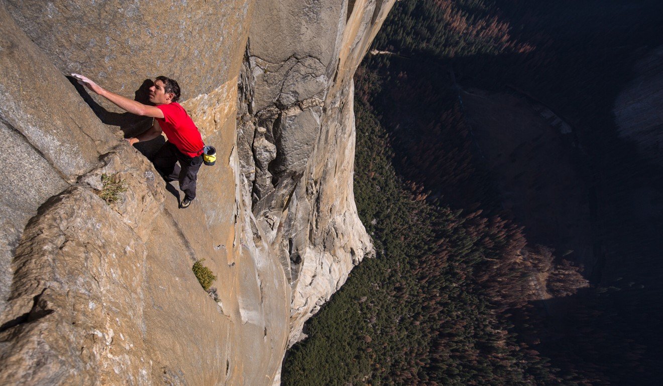 A National Geographic documentary called Free Solo captures Honnold’s amazing feat. Photo: National Geographic/Jimmy Chin