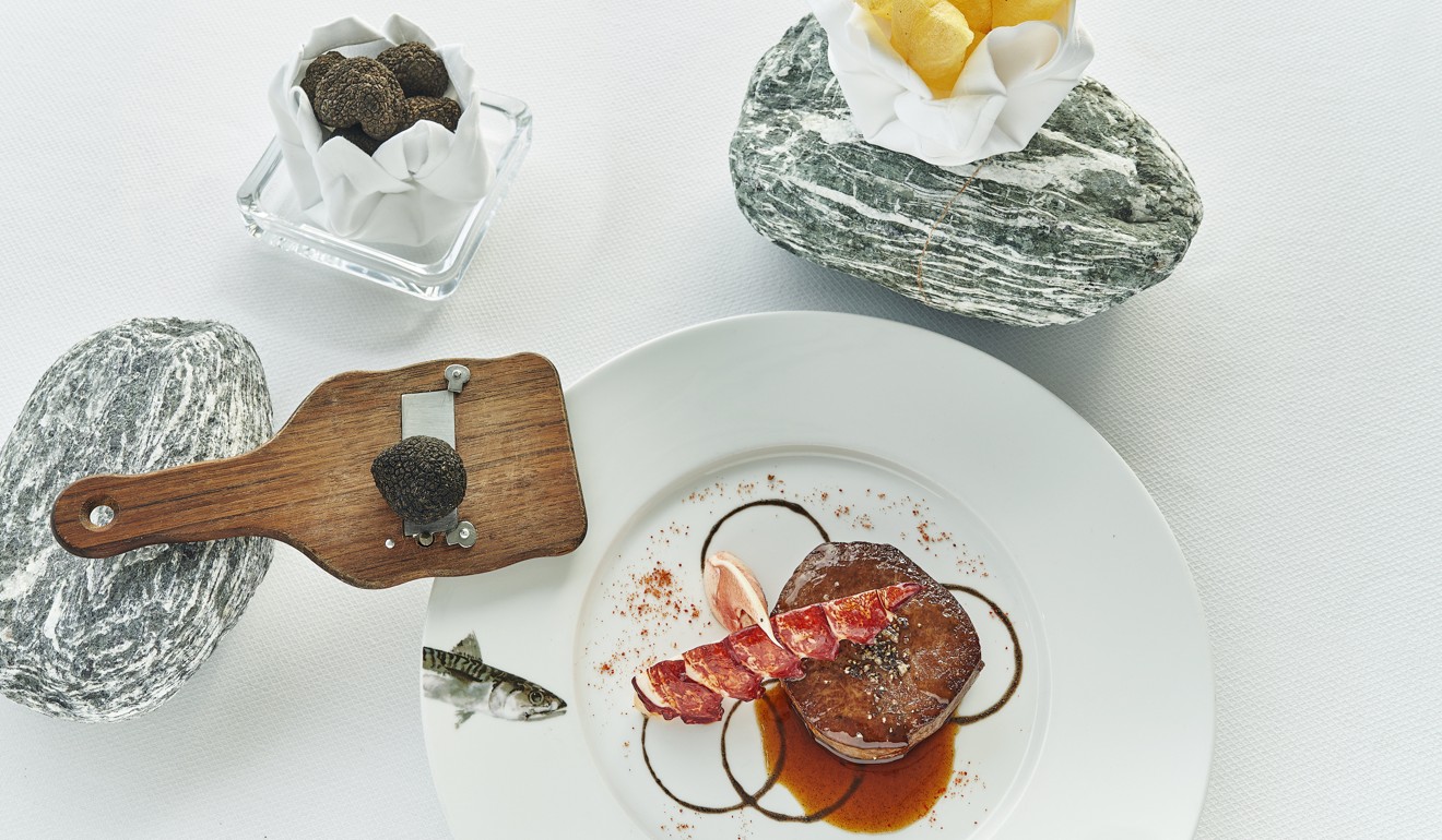 Beef fillet and blue lobster topped with black truffle at Rech by Alain Ducasse. Its five-course, HK$1,788 truffle menu looks almost a bargain when a plate of pasta at Emporio Antico costs HK$1,888.